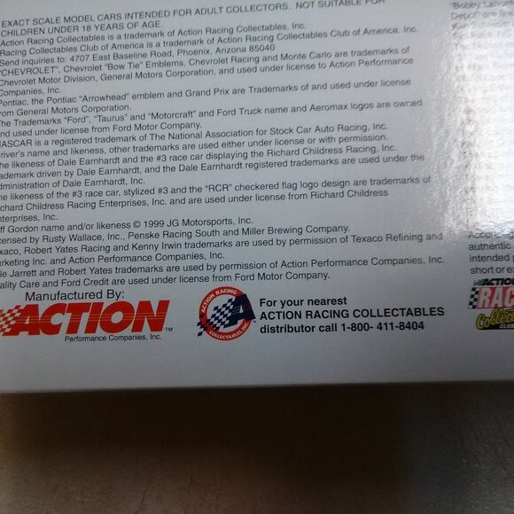 1999 Dale Earnhardt Wrangler Jeans Monte Carlo 1:24 Bank - SHIP ONLY 1 CAR PER - Picture 12 of 13